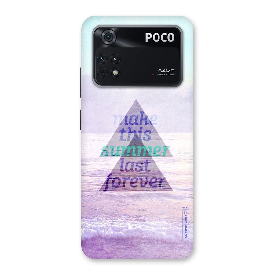 Make This Summer Last Forever Back Case for Poco M4 Pro 4G