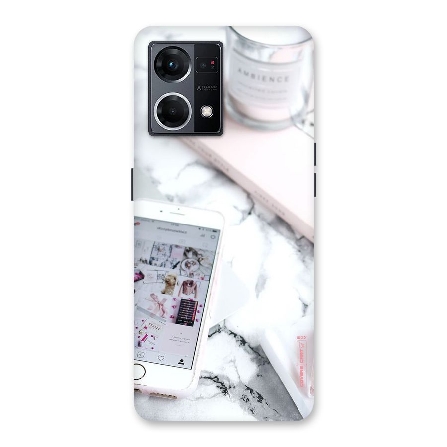 Make Up And Phone Glass Back Case for Oppo F21 Pro 5G