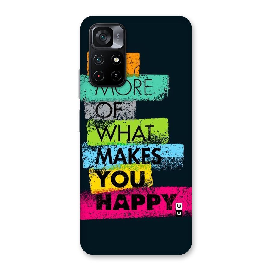 Makes You Happy Back Case for Poco M4 Pro 5G