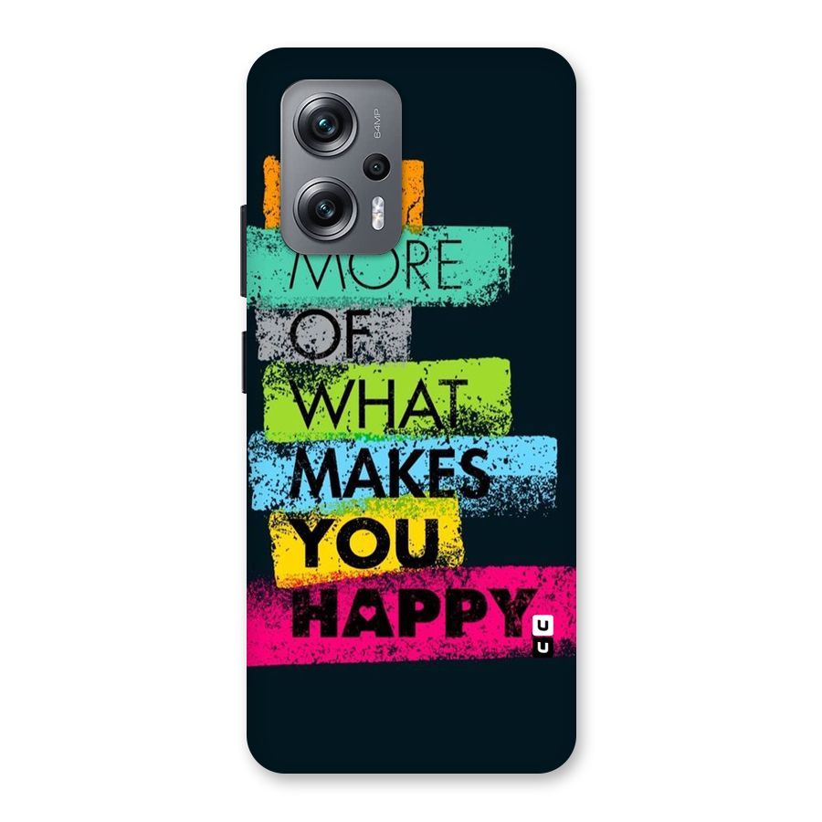 Makes You Happy Back Case for Redmi K50i