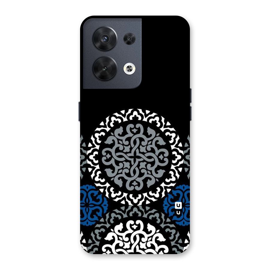 Mandala Circle Pattern Back Case for Oppo Reno8 5G