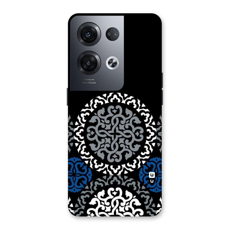 Mandala Circle Pattern Back Case for Oppo Reno8 Pro 5G