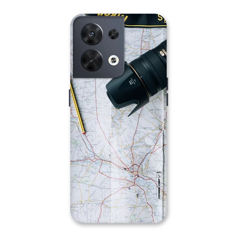 Map And Camera Back Case for Oppo Reno8 5G