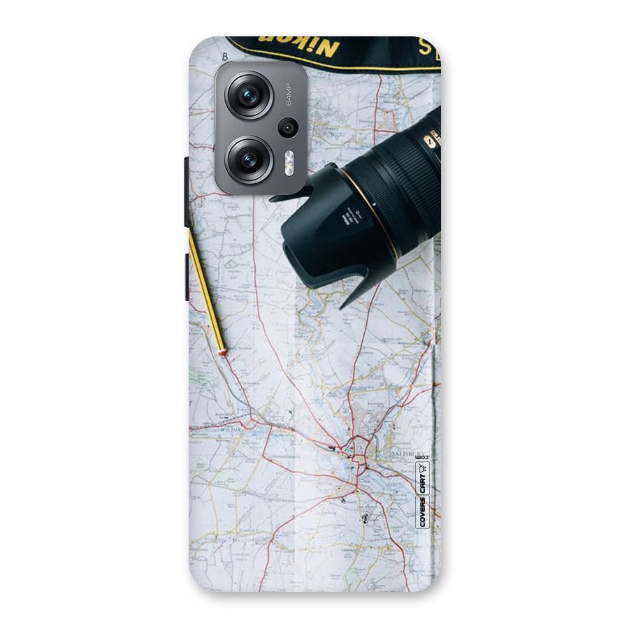 Map And Camera Back Case for Redmi K50i