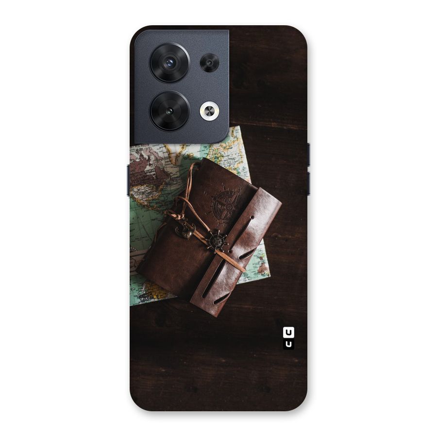 Map Journal Back Case for Oppo Reno8 5G