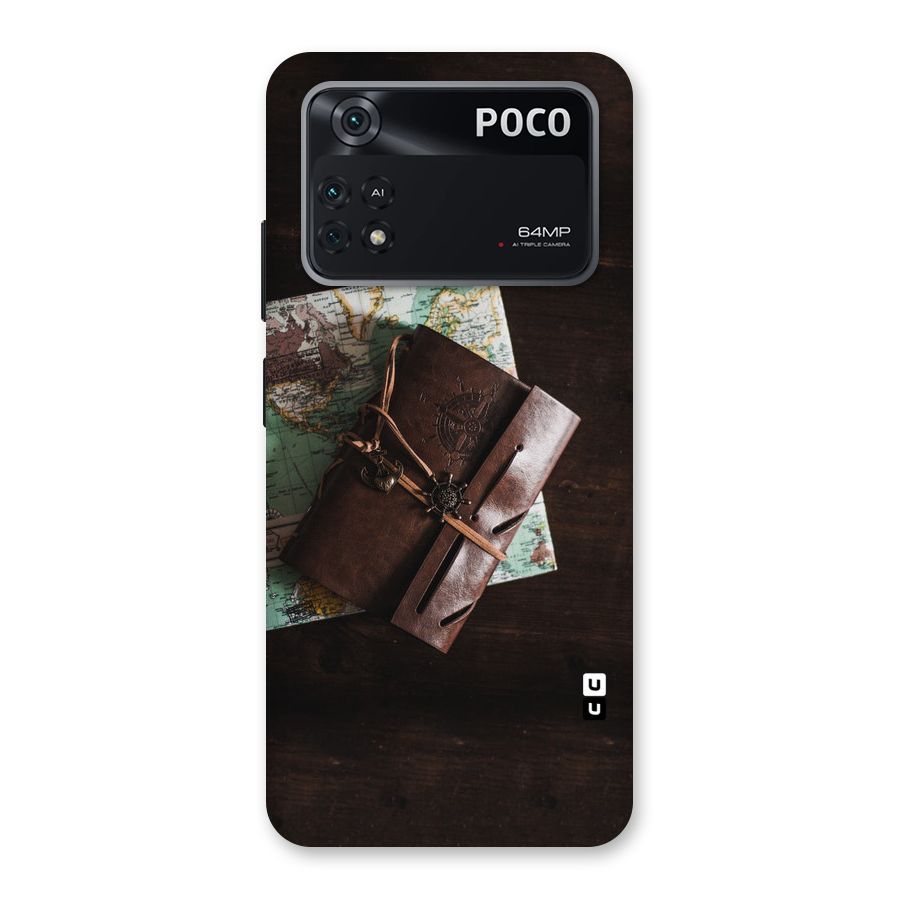 Map Journal Back Case for Poco M4 Pro 4G
