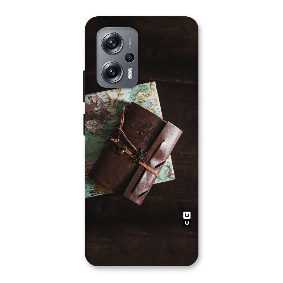 Map Journal Back Case for Redmi K50i
