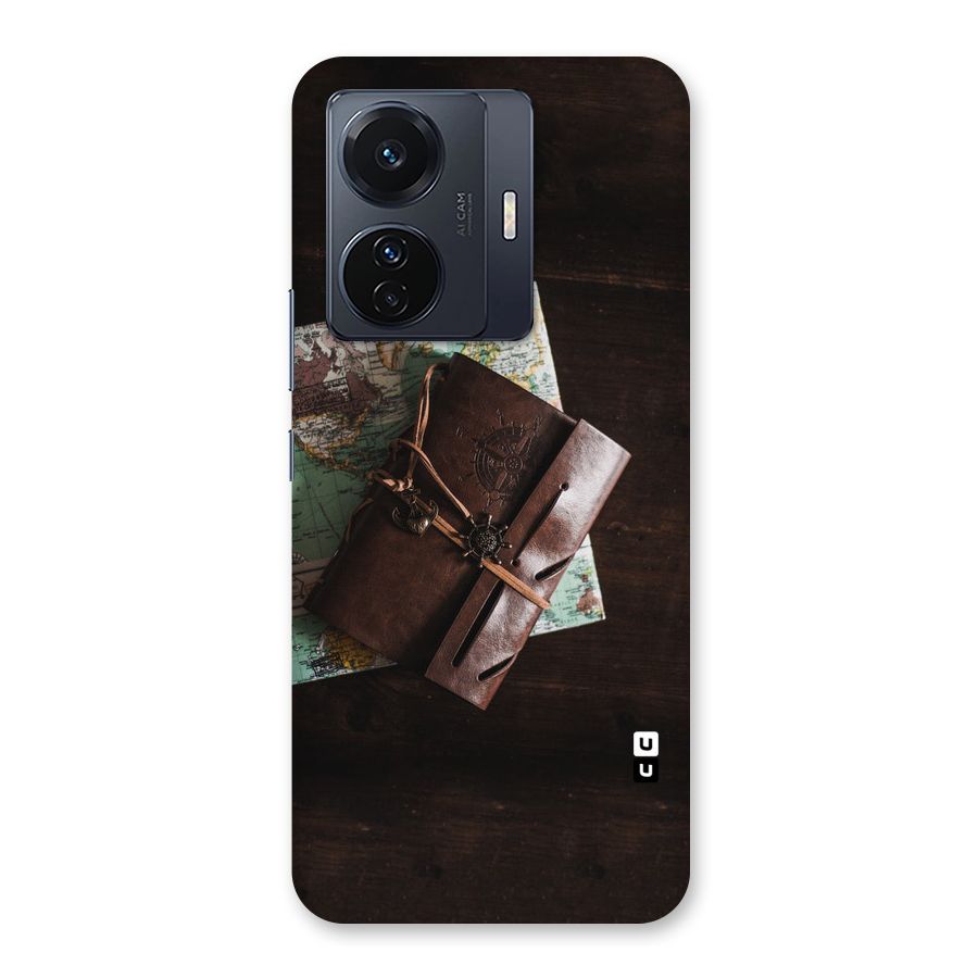 Map Journal Back Case for Vivo T1 Pro