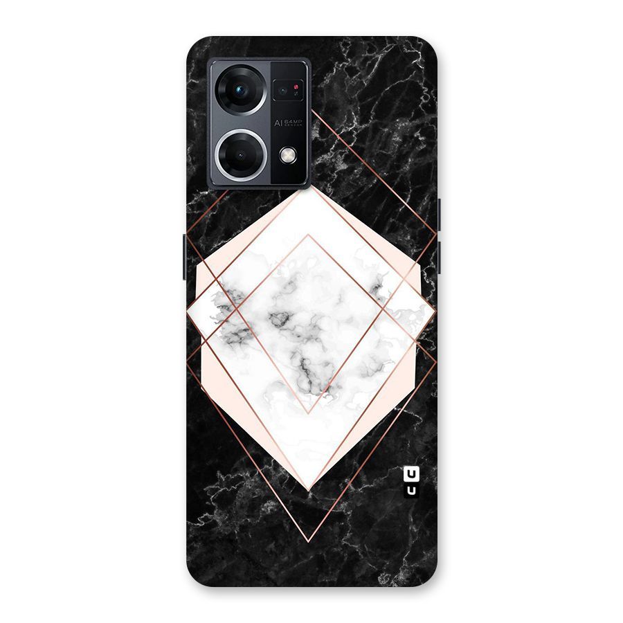 Marble Texture Print Glass Back Case for Oppo F21 Pro 5G