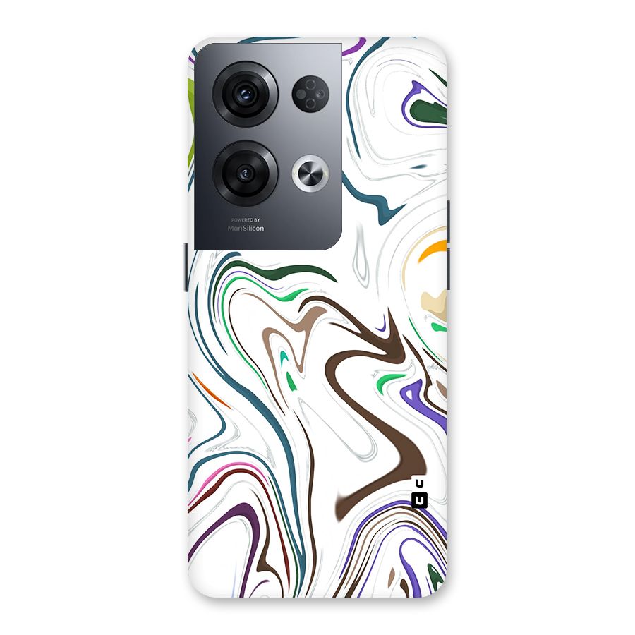 Marbled Printed Art Back Case for Oppo Reno8 Pro 5G