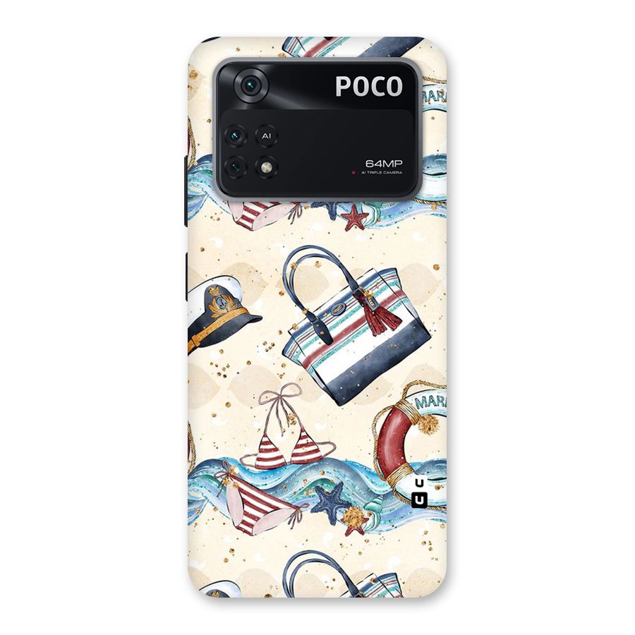Marine Bag Design Back Case for Poco M4 Pro 4G