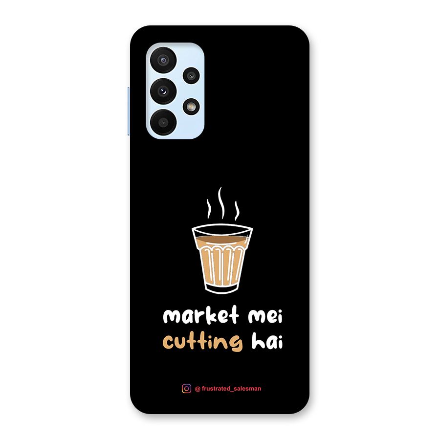 Market Mei Cutting Hai Black Back Case for Galaxy A23