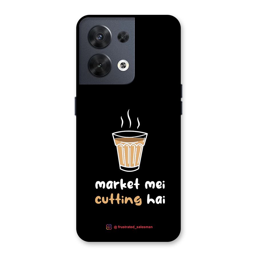 Market Mei Cutting Hai Black Back Case for Oppo Reno8 5G