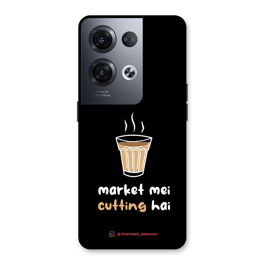 Market Mei Cutting Hai Black Back Case for Oppo Reno8 Pro 5G
