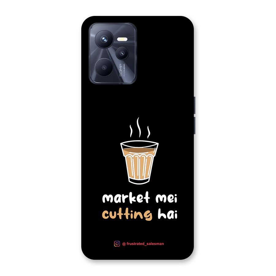 Market Mei Cutting Hai Black Back Case for Realme C35