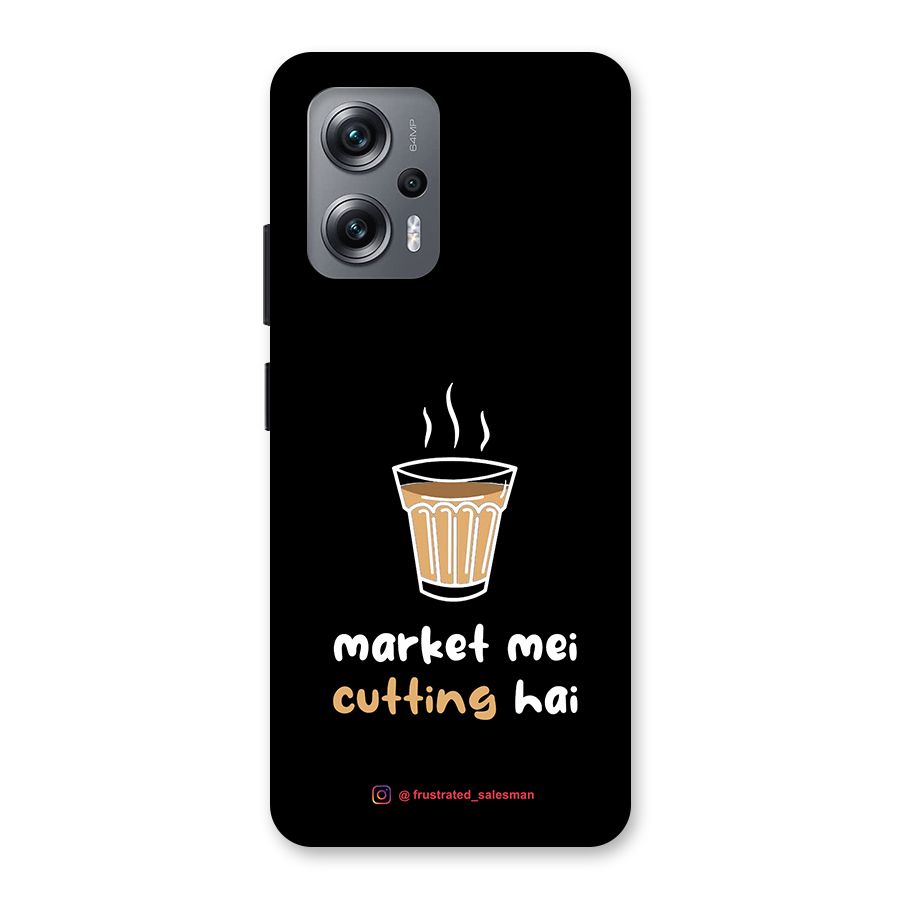Market Mei Cutting Hai Black Back Case for Redmi K50i
