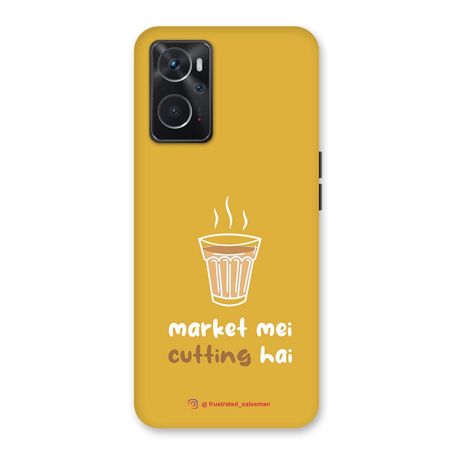 Market Mei Cutting Hai Mustard Yellow Back Case for Oppo K10 4G