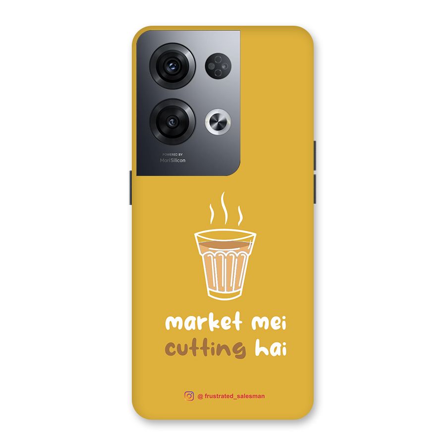 Market Mei Cutting Hai Mustard Yellow Back Case for Oppo Reno8 Pro 5G
