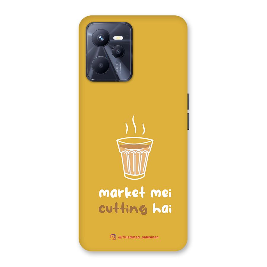 Market Mei Cutting Hai Mustard Yellow Back Case for Realme C35