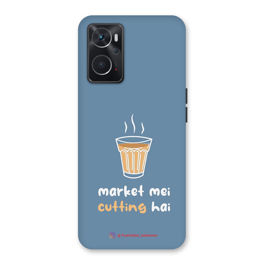 Market Mei Cutting Hai SteelBlue Back Case for Oppo K10 4G