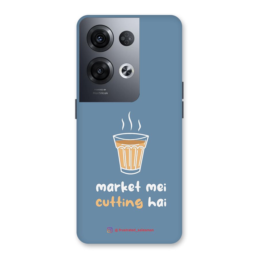 Market Mei Cutting Hai SteelBlue Back Case for Oppo Reno8 Pro 5G