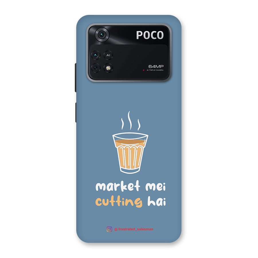 Market Mei Cutting Hai SteelBlue Back Case for Poco M4 Pro 4G