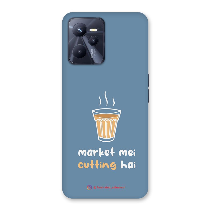 Market Mei Cutting Hai SteelBlue Back Case for Realme C35