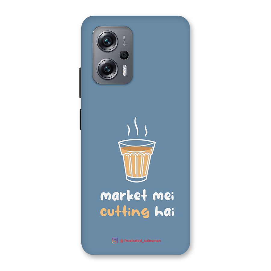 Market Mei Cutting Hai SteelBlue Back Case for Redmi K50i