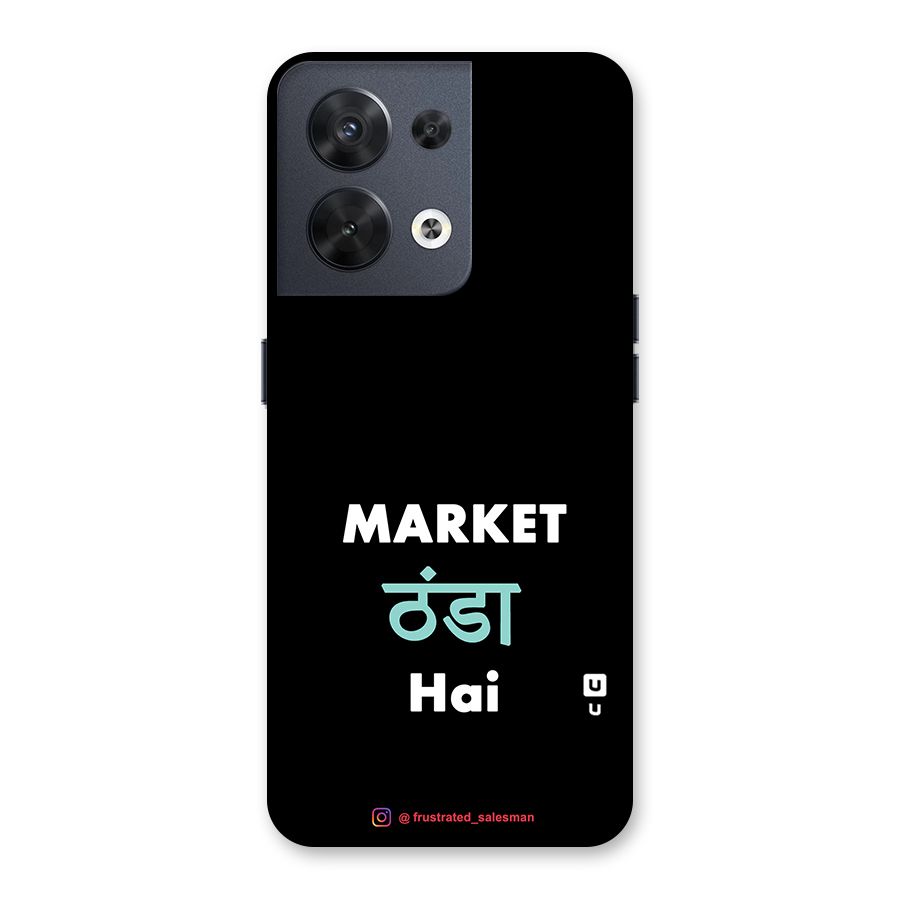 Market Thanda Hai Black Back Case for Oppo Reno8 5G
