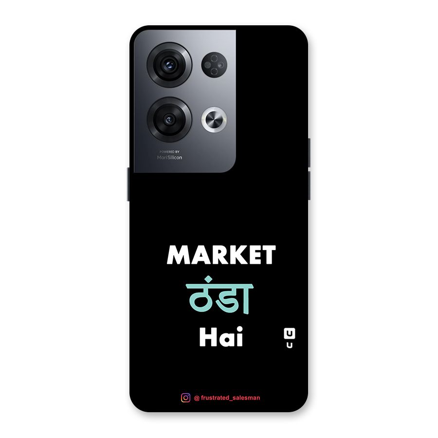Market Thanda Hai Black Back Case for Oppo Reno8 Pro 5G