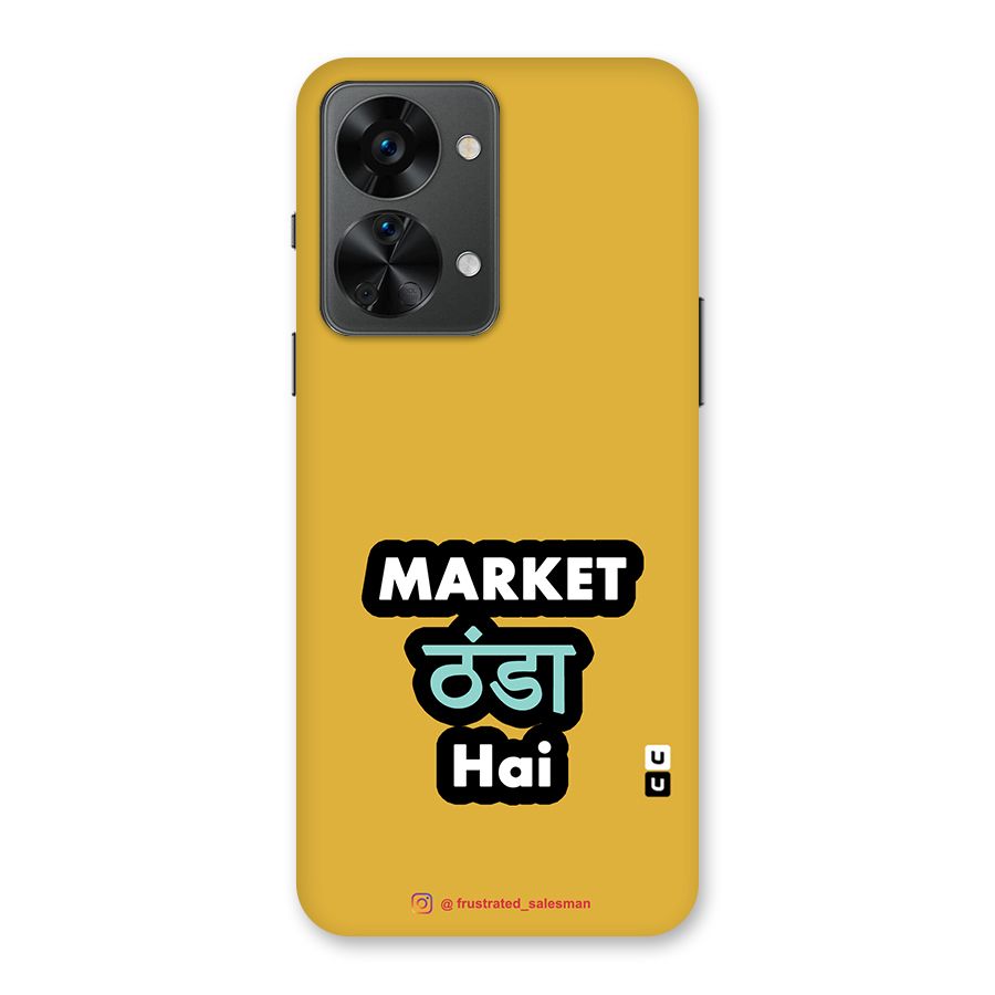 Market Thanda Hai Mustard Yellow Back Case for OnePlus Nord 2T