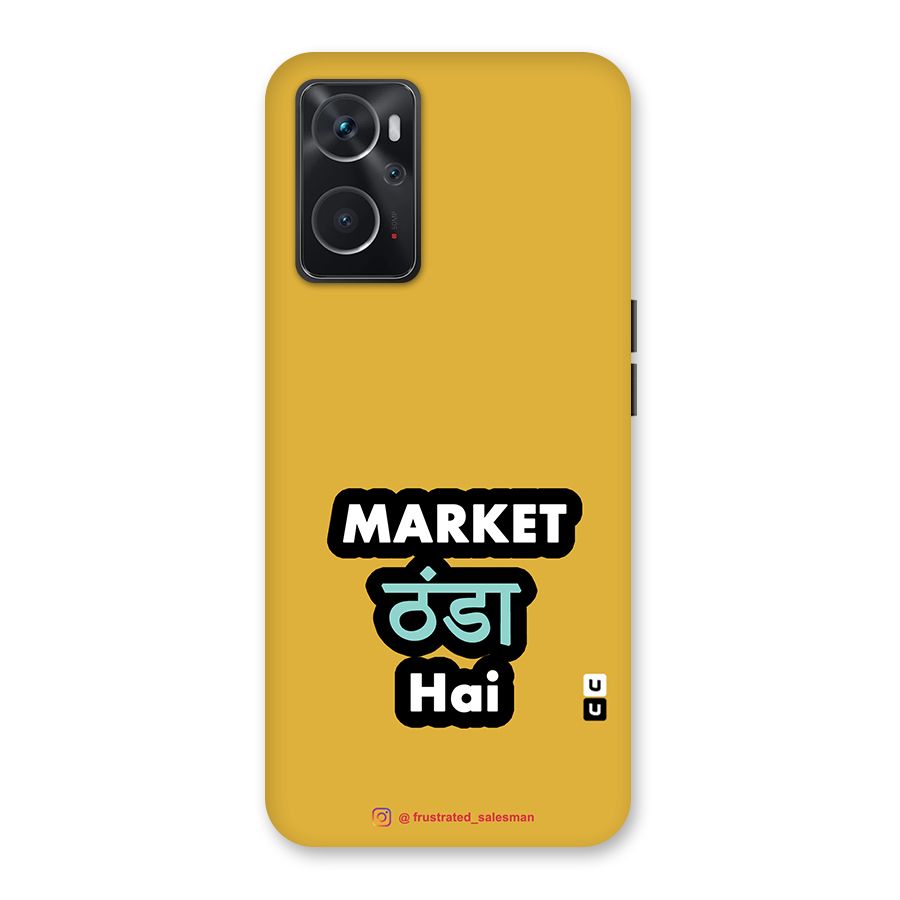 Market Thanda Hai Mustard Yellow Back Case for Oppo K10 4G