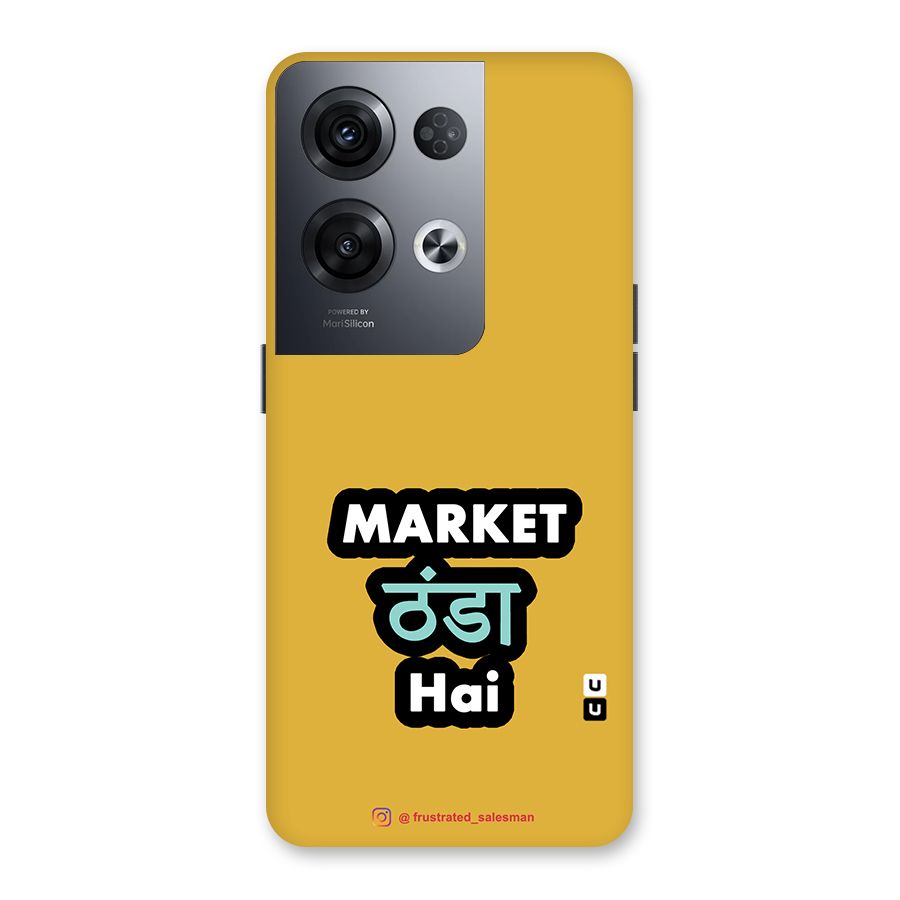 Market Thanda Hai Mustard Yellow Back Case for Oppo Reno8 Pro 5G
