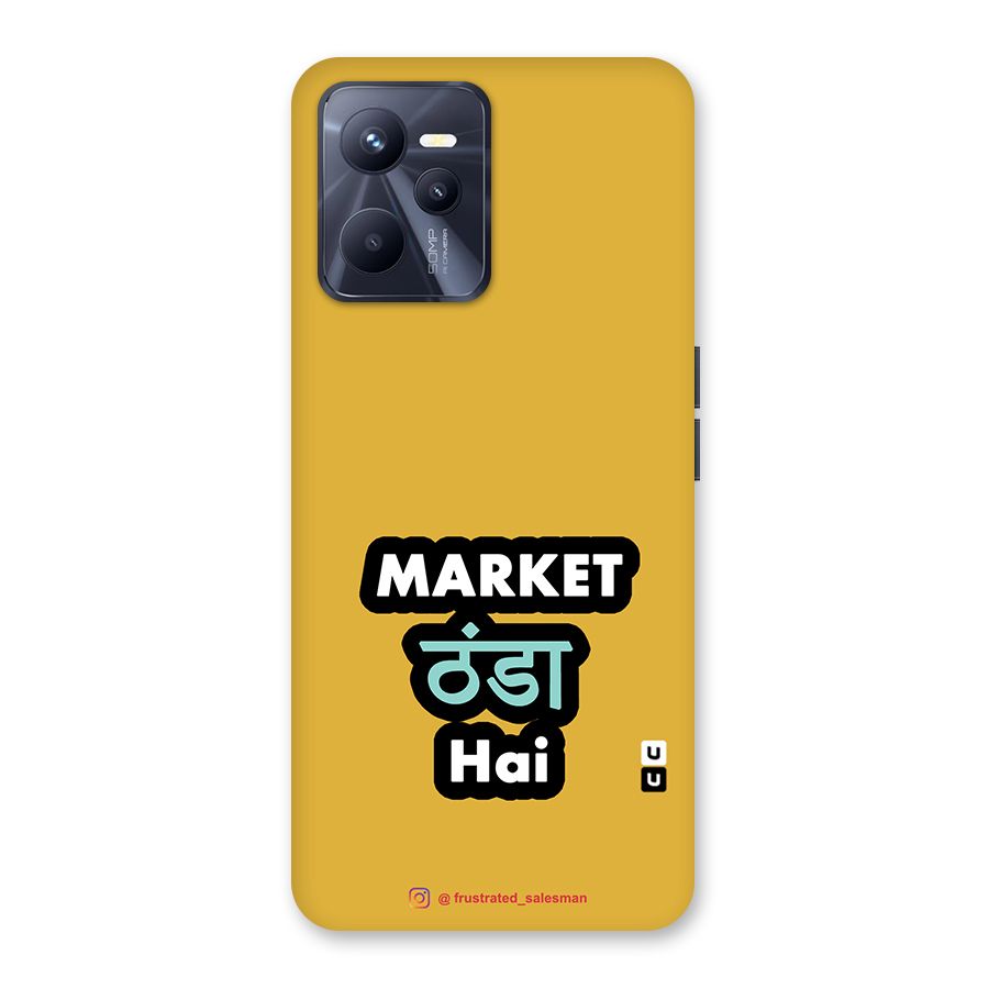 Market Thanda Hai Mustard Yellow Back Case for Realme C35