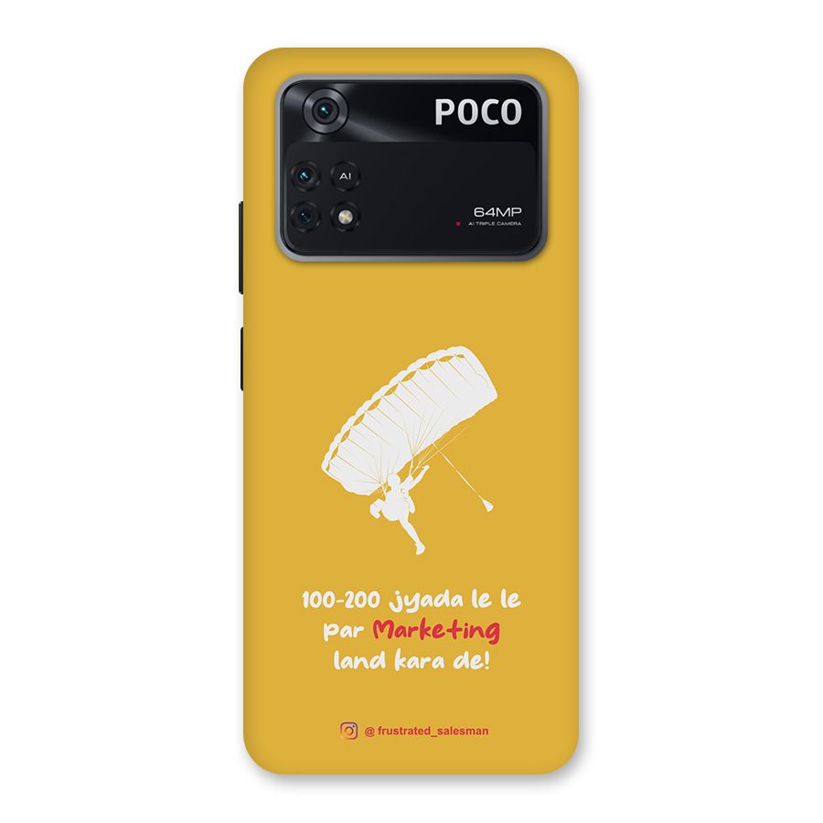 Marketing Land Kara De Mustard Yellow Back Case for Poco M4 Pro 4G