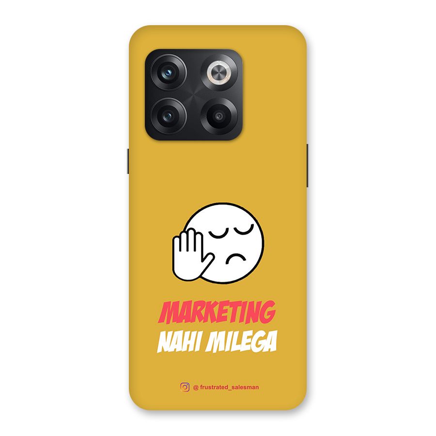 Marketing Nahi Milega Mustard Yellow Back Case for OnePlus 10T