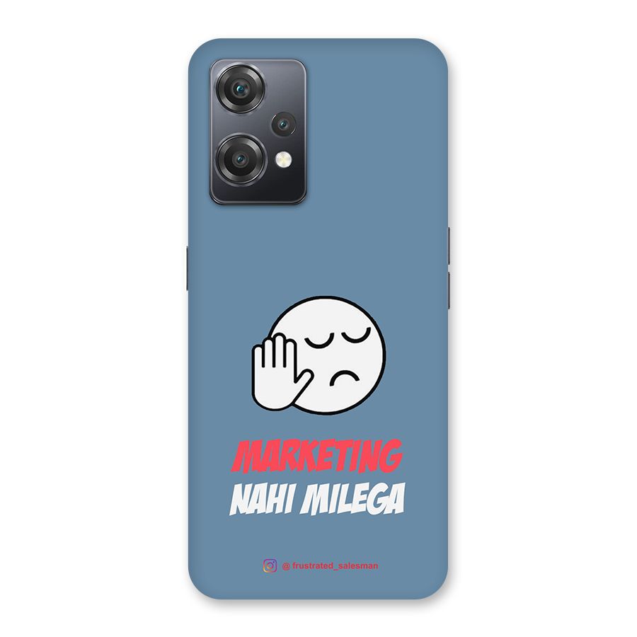 Marketing Nahi Milega SteelBlue Back Case for OnePlus Nord CE 2 Lite 5G