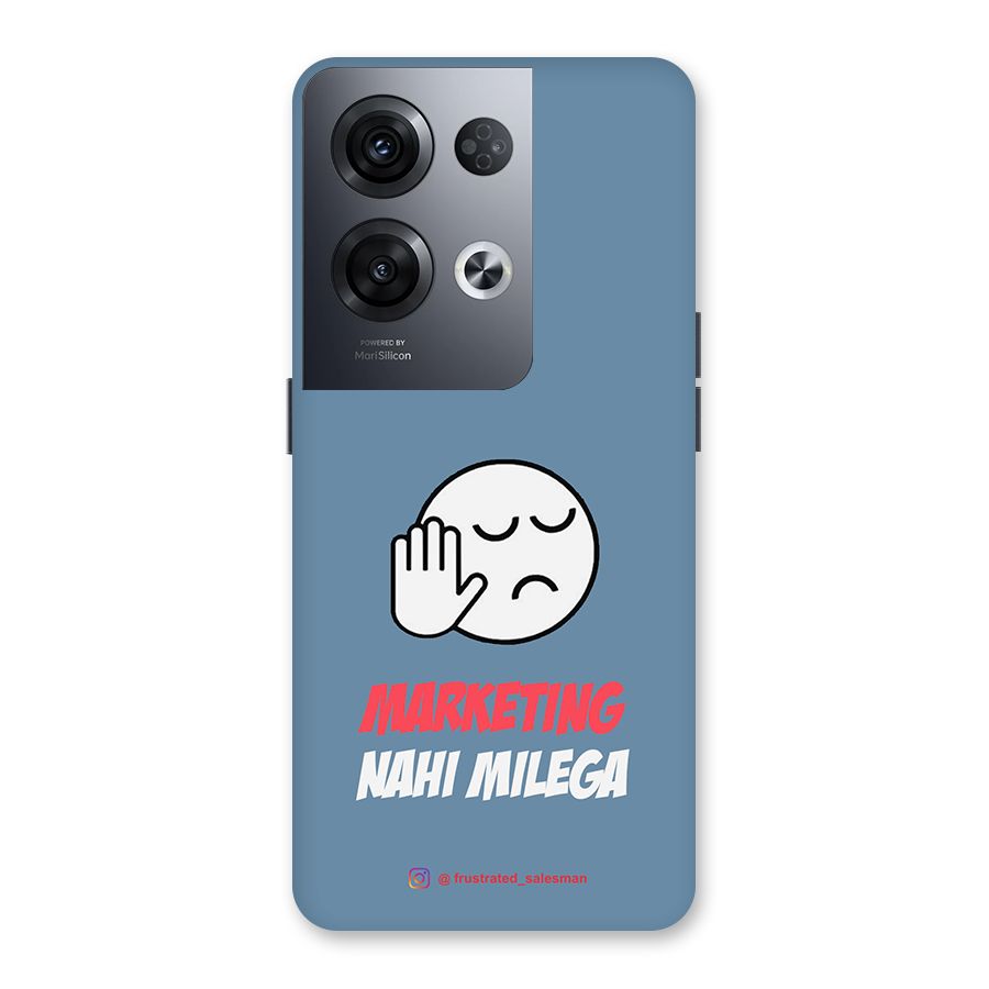 Marketing Nahi Milega SteelBlue Back Case for Oppo Reno8 Pro 5G