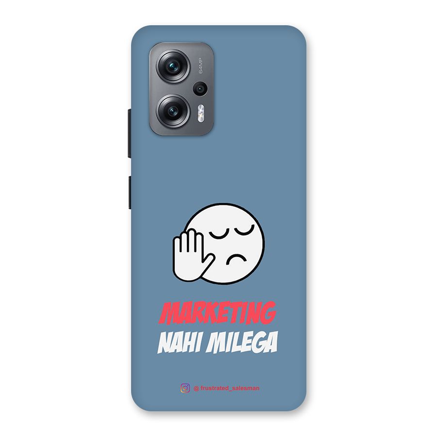 Marketing Nahi Milega SteelBlue Back Case for Redmi K50i
