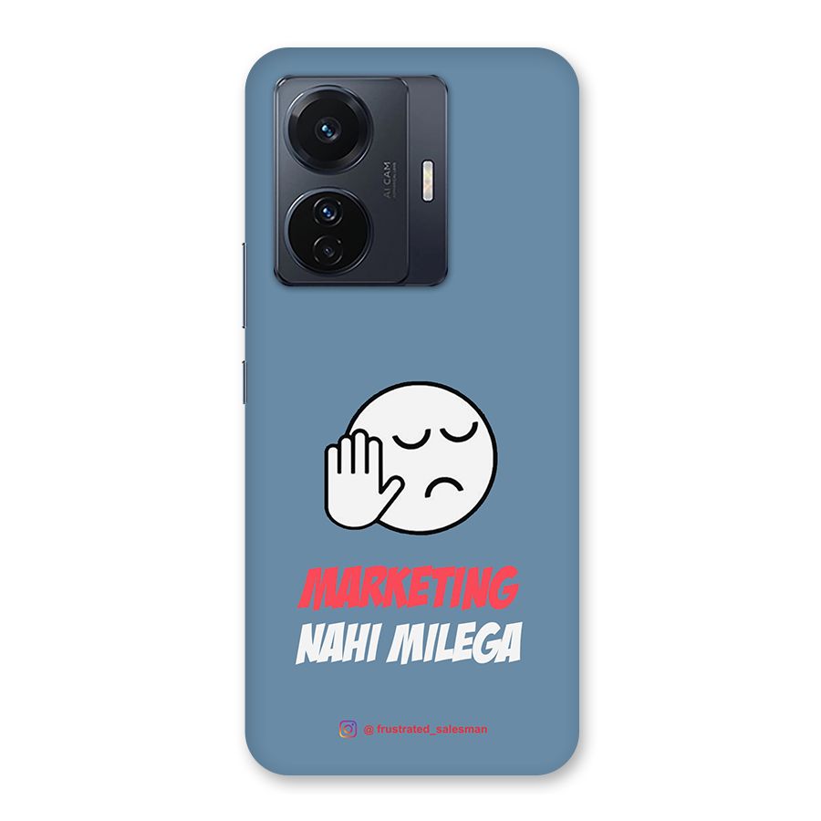 Marketing Nahi Milega SteelBlue Back Case for Vivo T1 Pro