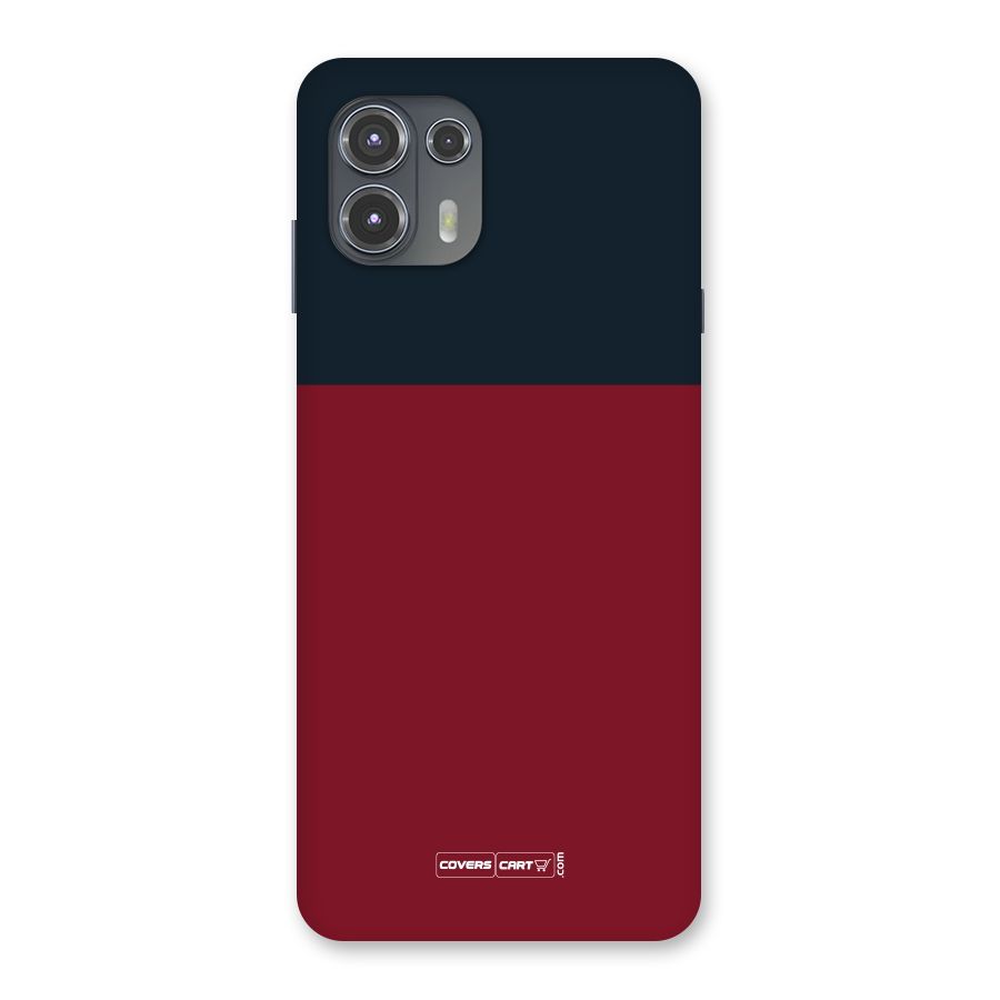 Maroon and Navy Blue Back Case for Motorola Edge 20 Fusion