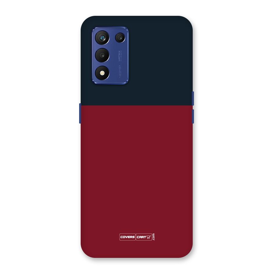 Maroon and Navy Blue Back Case for Realme 9 5G Speed