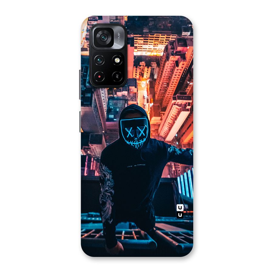 Mask Guy Climbing Building Back Case for Poco M4 Pro 5G