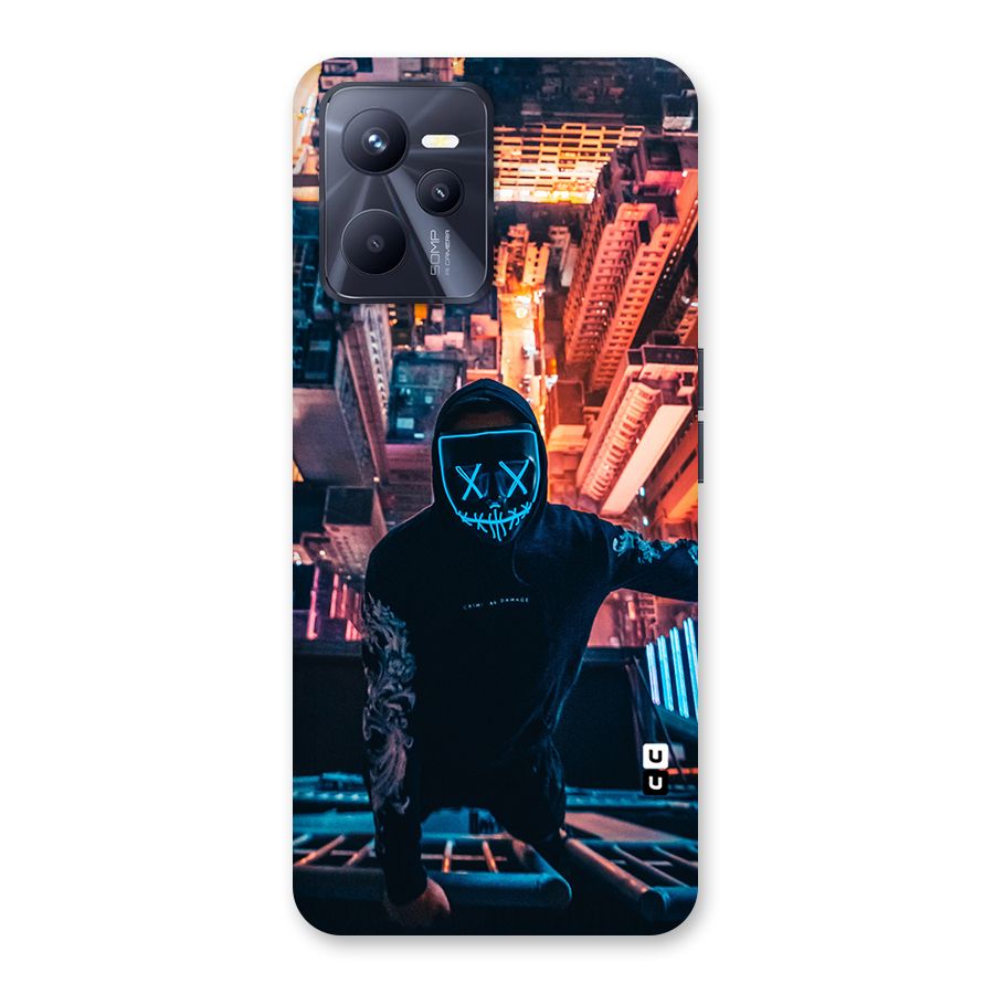 Mask Guy Climbing Building Back Case for Realme C35