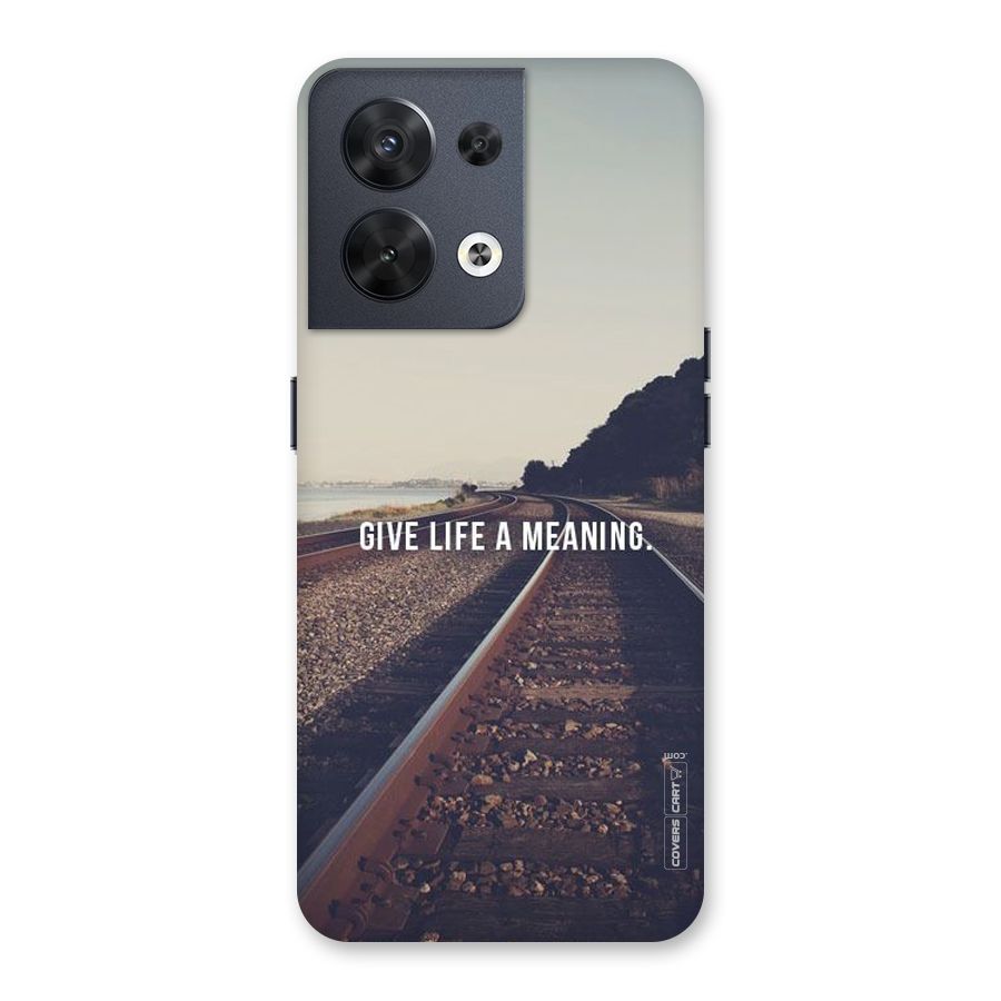 Meaning To Life Back Case for Oppo Reno8 5G