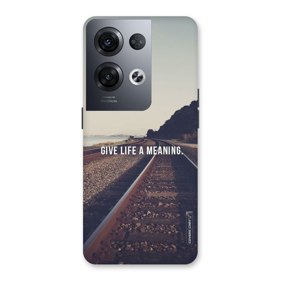 Meaning To Life Back Case for Oppo Reno8 Pro 5G