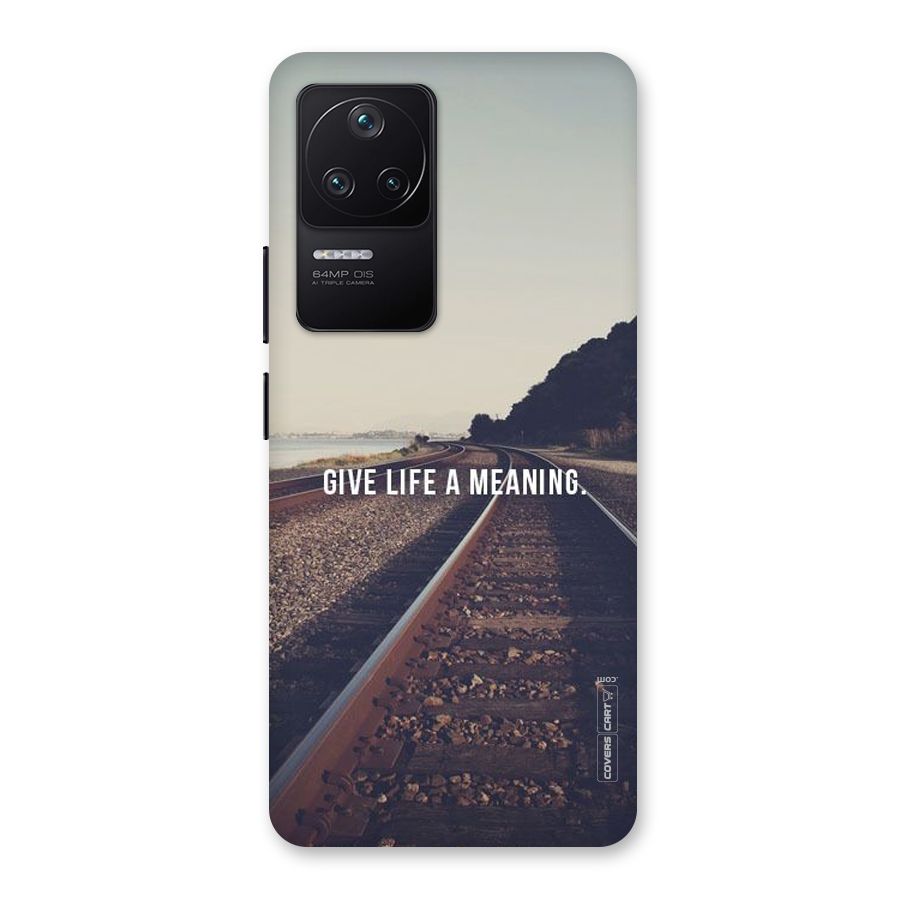 Meaning To Life Back Case for Poco F4 5G