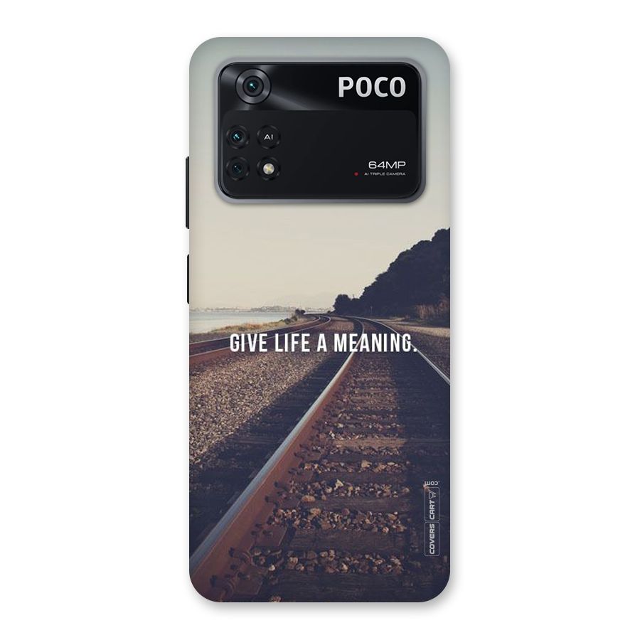 Meaning To Life Back Case for Poco M4 Pro 4G