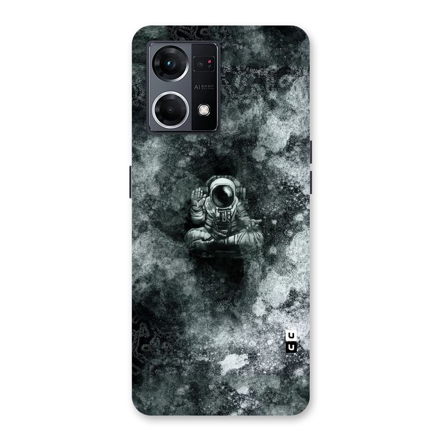 Meditating Spaceman Glass Back Case for Oppo F21 Pro 5G