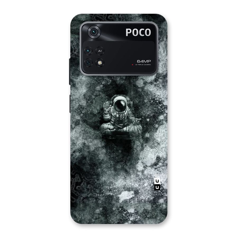 Meditating Spaceman Back Case for Poco M4 Pro 4G